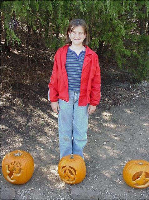 Sarah Mills with pumpkins.JPG